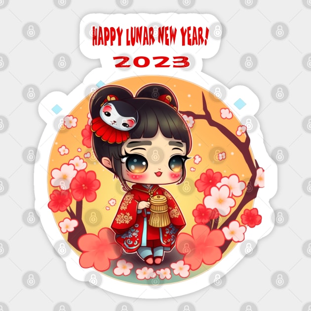 Lunar new year 2023 Sticker by Depressed Bunny